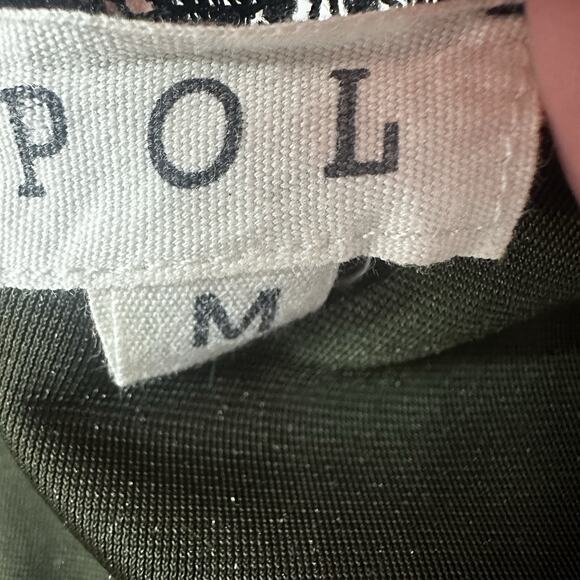 POL Babydoll Top Womens Medium Green Velvet Grunge Goth Victorian Fairy Tunic - Picture 9 of 14